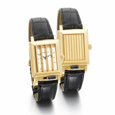 VACHERON CONSTANTIN - A LADY'S 18K PINK GOLD RECTANGULAR CONCEALED DIAL WRISTWATCH CIRCA 1995 'JALOUSIE