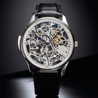 IWC - A FINE AND RARE LIMITED EDITION OVERSIZED PLATINUM SKELETONIZED MINUTE REPEATING WRISTWATCH CIRCA 2008 REF 5241 PORTUGUESE SQUELETTE NO 19/25