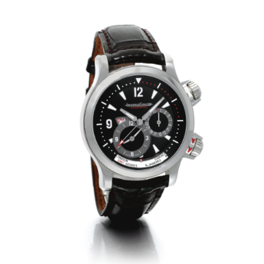 JAEGER-LECOULTRE - A STAINLESS STEEL AUTOMATIC CENTRE SECONDS WORLD TIME WRISTWATCH WITH DATE CIRCA 2006 MASTER COMPRESSOR GEOGRAPHIC NO 277