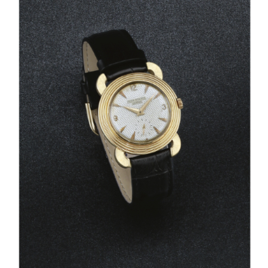 PATEK PHILIPPE - AN 18K YELLOW GOLD WRISTWATCH WITH UNUSUAL LUGS 1955 REF 2549 MVT 743669 CASE 685344