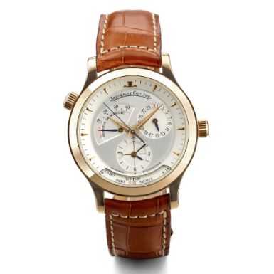 JAEGER-LECOULTRE - A PINK GOLD AUTOMATIC DUAL TIME SWEEP SECONDS WRISTWATCH WITH WORLD TIME, DATE, POWER RESERVE INDICATION CIRCA 2002 MASTER G