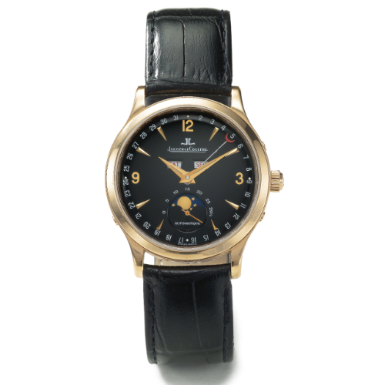 JAEGER-LECOULTRE - AN 18K PINK GOLD AUTOMATIC TRIPLE CALENDAR WRISTWATCH WITH MOON-PHASES CIRCA 2005 MASTER CONTROL 1000 HOURS
