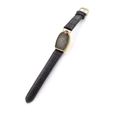 Property from descendants of the original owner - MIDO - A RARE 18K YELLOW GOLD WRISTWATCH OFFERED BY ETTORE BUGATTI TO HIS GENERAL MANAGER MR. A WALTER CIRCA 1920