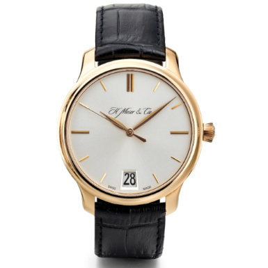 H. MOSER & CIE - A PINK GOLD CENTER SECONDS WRISTWATCH WITH DATE AND 7-DAY POWER RESERVE INDICATION CIRCA 2009 MONARD DATE