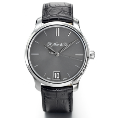 H. MOSER & CIE - A PLATINUM CENTER SECONDS WRISTWATCH WITH DATE AND 7-DAY POWER RESERVE INDICATION CIRCA 2009 MONARD DATE