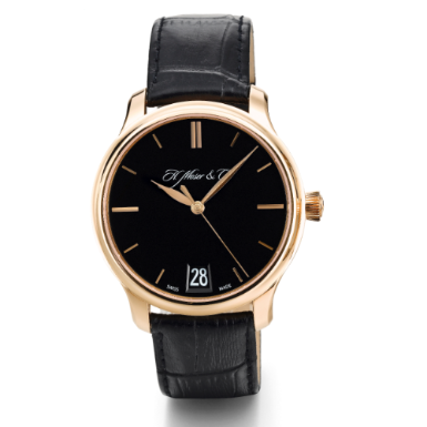H. MOSER & CIE - A PINK GOLD CENTER SECONDS WRISTWATCH WITH DATE AND 7-DAY POWER RESERVE INDICATION CIRCA 2009 MONARD DATE