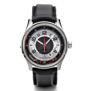 JAEGER-LECOULTRE - A LIMITED EDITION STAINLESS STEEL AUTOMATIC VERTICAL TRIGGER CHRONOGRAPH WRISTWATCH WITH REGISTER AND DATE CIRCA 2008 AMVOX2 CHRONOGRAPH - ASTON MARTIN NO 180/750