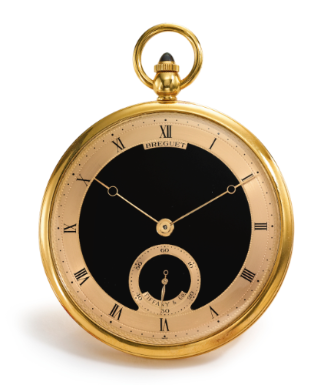 BREGUET - AN 18K YELLOW GOLD OPEN-FACED WATCH, RETAILED BY TIFFANY & CO. CIRCA 1980 REF 3290
