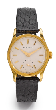 Property from the Collection of Edward P. Evans - PATEK PHILIPPE - AN 18K YELLOW GOLD WRISTWATCH CIRCA 1960 REF 2545 MVT 729588 CASE 310524