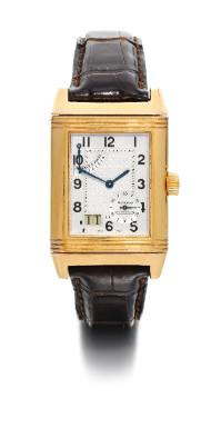 JAEGER-LECOULTRE - AN 18K PINK GOLD RECTANGULAR WRISTWATCH WITH 8 DAYS POWER RESERVE AND DATE CIRCA 2005 REVERSO