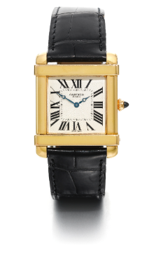 CARTIER - AN 18K PINK GOLD SQUARE WIRSTWATCH CIRCA 2000 TANK CHINOISE