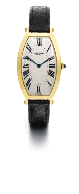 CARTIER - AN 18K YELLOW GOLD TONNEAU WRISTWATCH CIRCA 1990 TONNEAU 'CINTREE