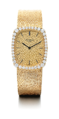 PATEK PHILIPPE - AN 18K YELLOW GOLD AND DIAMOND-SET BRACELET WATCH 1981 REF 3617/2 MVT 1366399 CASE 2790020