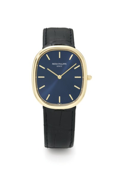 Patek Philippe AN 18K YELLOW GOLD AUTOMATIC WRISTWATCH REF 3738/100J MVT 3121277 CASE 4703067 ELLIPSE CIRCA 2008