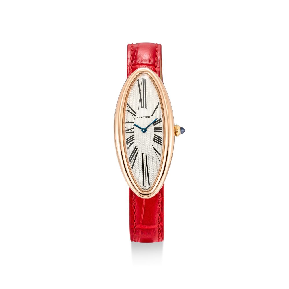 CARTIER | BAIGNOIRE ALLONGEE, REFERENCE 2515 | A PINK GOLD WRISTWATCH, CIRCA 2006 | 卡地亞 | Baignoire Allongee 型號2515 粉紅金腕錶，約2006年製