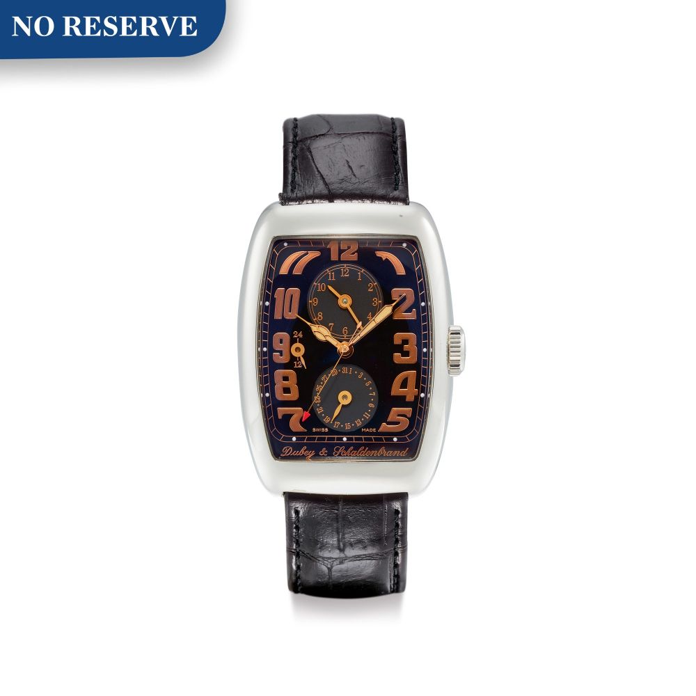 DUBEY & SCHALDENBRAND | AERODYN DUO, REFERENCE 97-241 | A STAINLESS STEEL DUAL TIME ZONE WRISTWATCH WITH DATE AND DAY AND NIGHT INDICATION, CIRCA 2000 | Aerodyn Duo 型號97-241 精鋼兩地時間腕錶，備日期及晝夜顯示，約2000年製