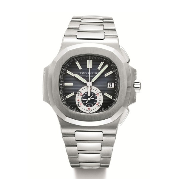 Patek Philippe A STAINLESS STEEL AUTOMATIC CHRONOGRAPH BRACELET WATCH WITH DATE AND REGISTER MADE IN 2011 REF 5980/1A MVT 5542616 CASE 4520266 NAUTILUS
