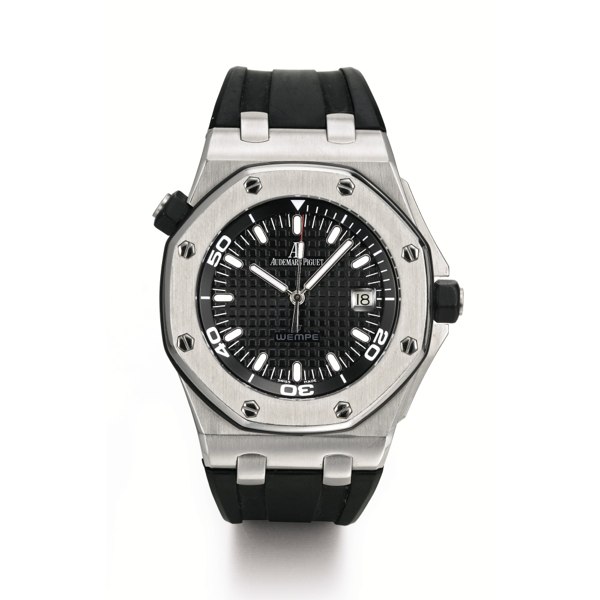 Audemars Piguet A LIMITED EDITION STAINLESS STEEL AUTOMATIC WRISTWATCH WITH DATE CIRCA 2005 ROYAL OAK OFFSHORE DIVER WEMPE EDITION NO 069/175