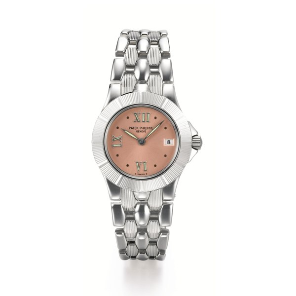 Patek Philippe A LADY'S STAINLESS STEEL BRACELET WATCH WITH DATE MADE IN 1996 REF 4880/1 MVT 1537891 CASE 4011345 NEPTUNE