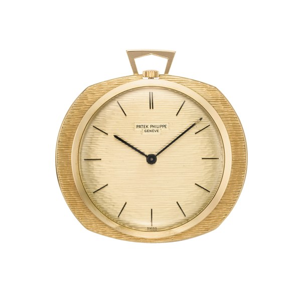 Patek Philippe AN UNUSUAL YELLOW GOLD KEYLESS OPEN FACED WATCH MADE IN 1970 REF 798 MVT 1152984 RICOCHET DESIGNED BY GILBERT ALBERT