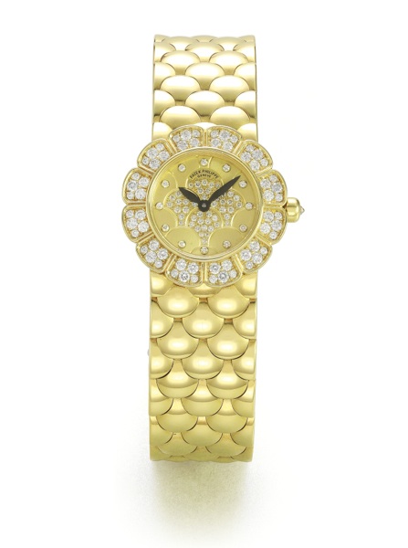 Patek Philippe A FINE LADY’S 18K YELLOW GOLD AND DIAMOND-SET BRACELET WATCH REF 4872/2 MVT 3305804 CASE 4084962 MADE IN 2003