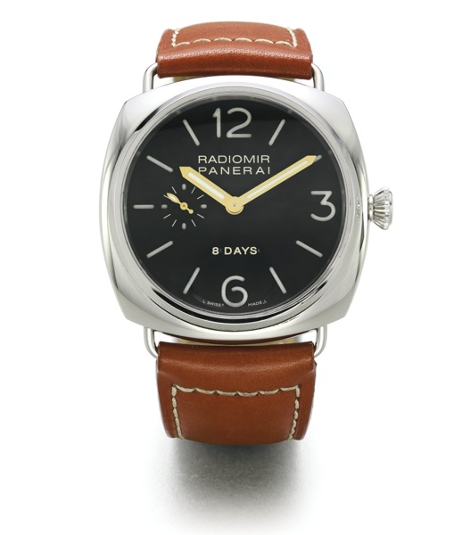 Panerai A LIMITED EDITION LARGE STAINLESS STEEL CUSHION WRISTWATCH WITH 8-DAY POWER RESERVE PAM 190 NO G533/550 BB 1132567 REF OP 6609 RADIOMIR CIRCA 2005