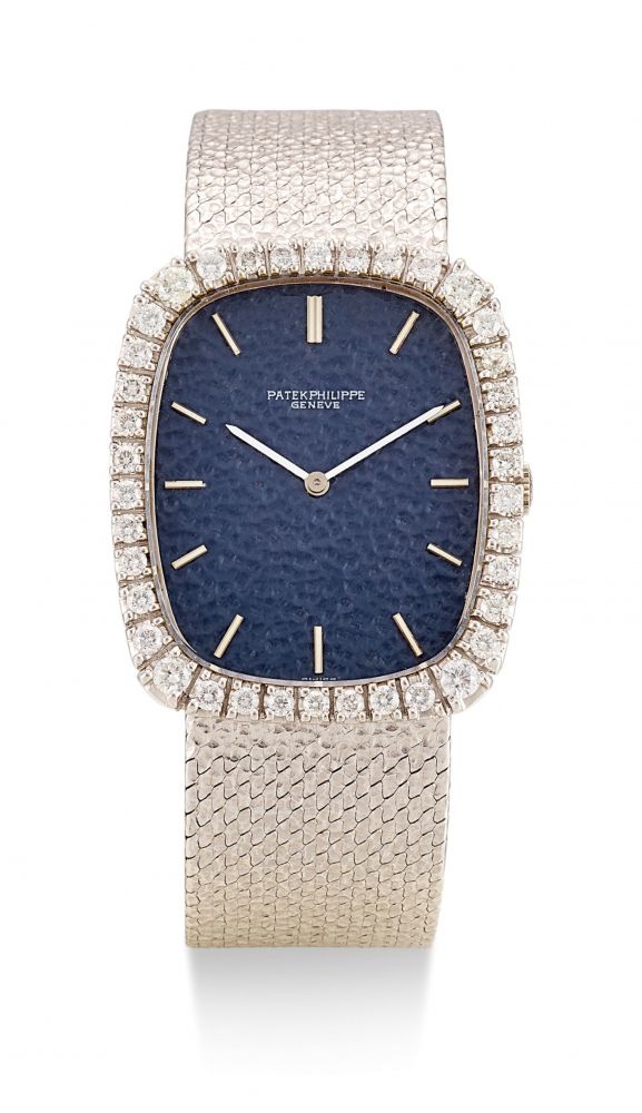 PATEK PHILIPPE | GOLDEN ELLIPSE, REFERENCE 3567, A WHITE GOLD AND DIAMOND-SET BRACELET WATCH, CIRCA 1970