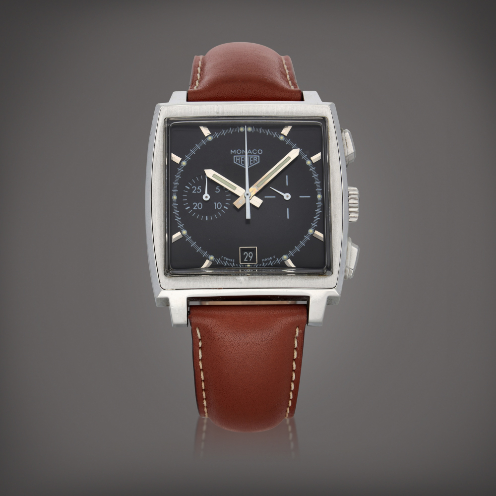 Monaco, Reference CS2110 | A limited edition by Tag Heuer stainless steel chronograph wristwatch with date | Circa 1999