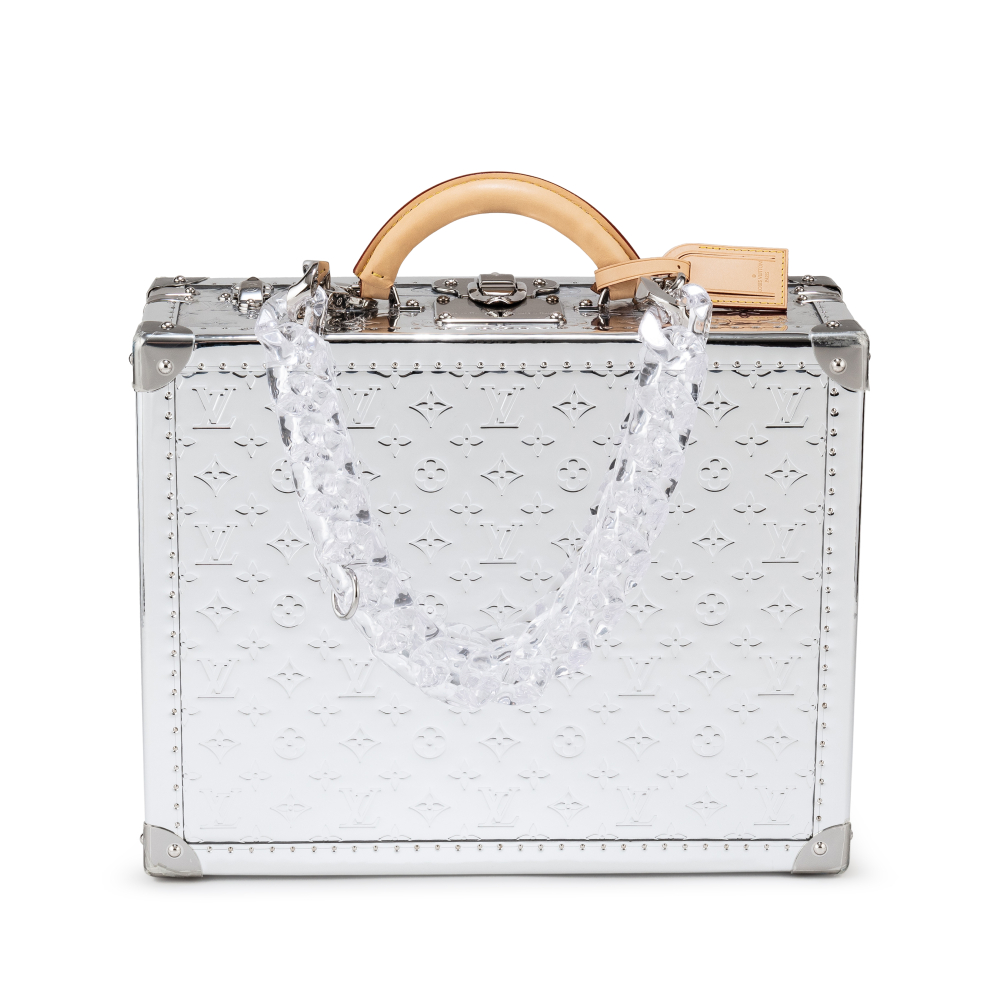 Louis Vuitton x Virgil Abloh Metallic Silver Mirror Monogram and Vachette Cotteville 40, 2021