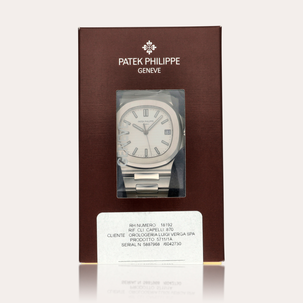 Patek Philippe Nautilus, Reference 5711/1A-011 | A stainless steel service sealed wristwatch with date and bracelet | Circa 2015