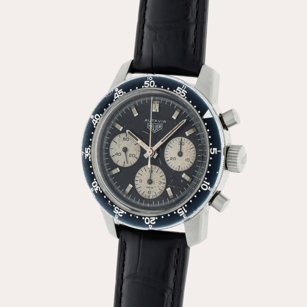 PROPERTY FROM AN IMPORTANT COLLECTOR Heuer Autavia, Reference 2446 C | A stainless steel chronograph wristwatch | Circa 1968