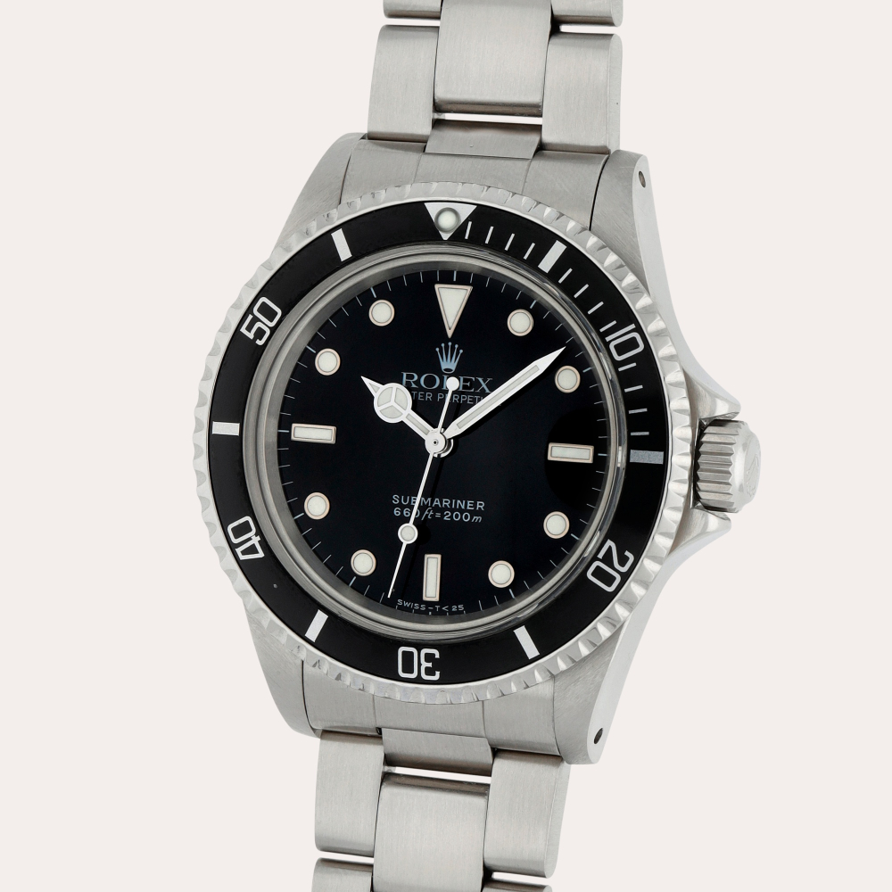 Rolex Submariner, Reference 5513 | A stainless steel wristwatch with date and bracelet | Circa 1987