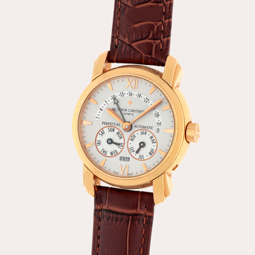 Vacheron Constantin Malte Retrograde Perpetual, Reference 47031/1 | A pink gold perpetual calendar wristwatch with retrograde date, year and leap year indication | Circa 2006