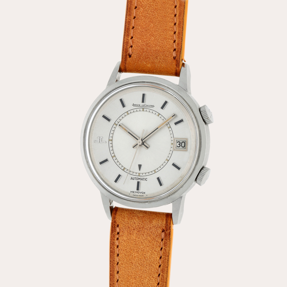 Jaeger-LeCoultre Memovox, Reference E875.42 | A stainless steel wristwatch with alarm and date | Circa 1974