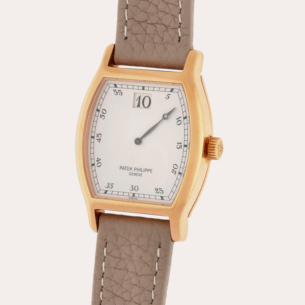 Patek Philippe Reference 3969 | A limited edition pink gold jump hour wristwatch | Made in 1989