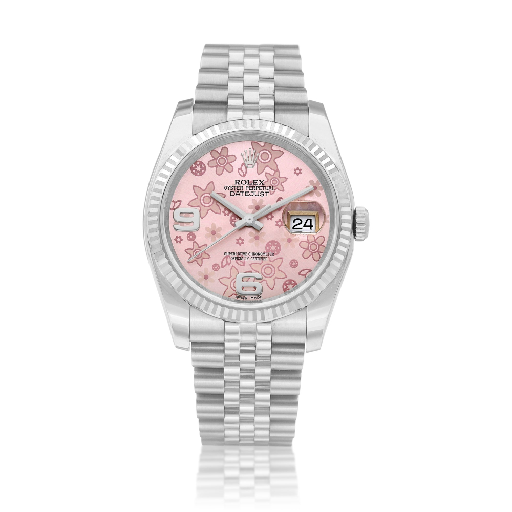 DateJust Reference 116234  A stainless steel wristwatch with date white gold bezel and bracelet Circa 2013    DateJust 116234  2013