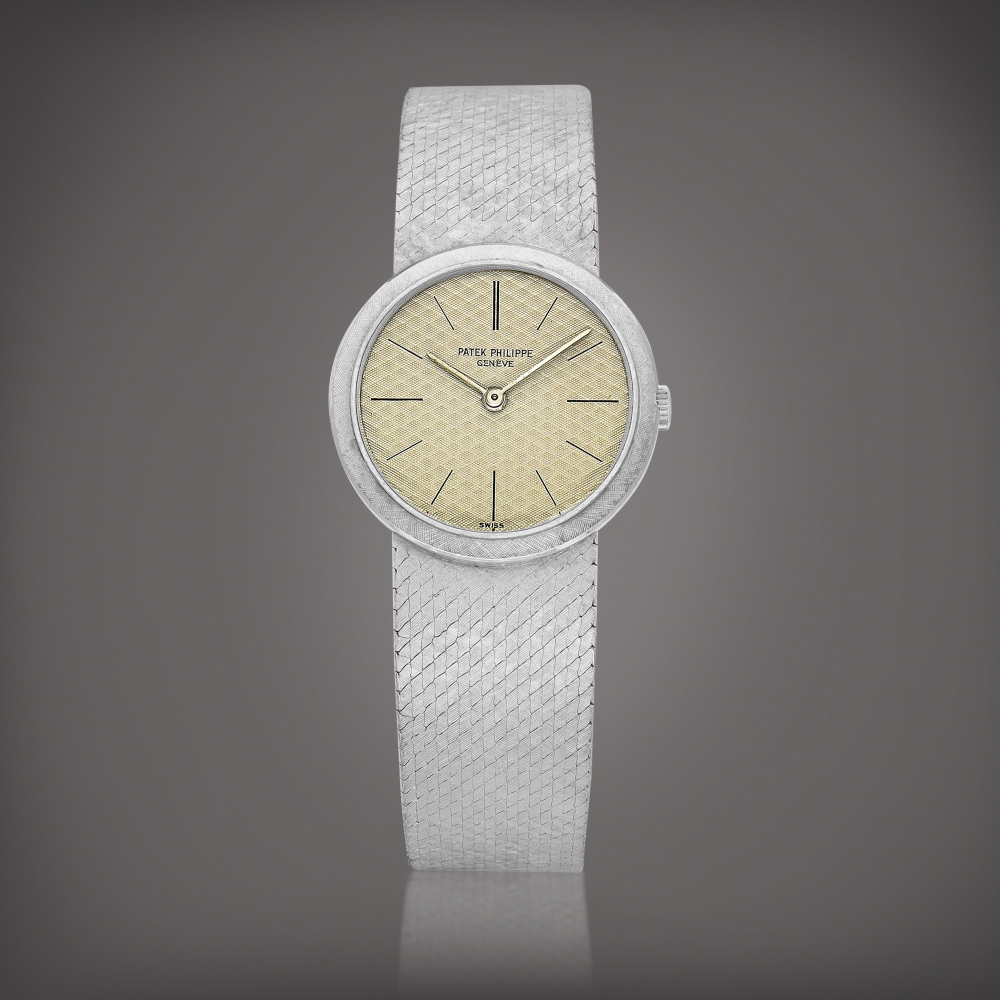 Reference 3338  A white gold bracelet watch Circa 1965 3338  1965