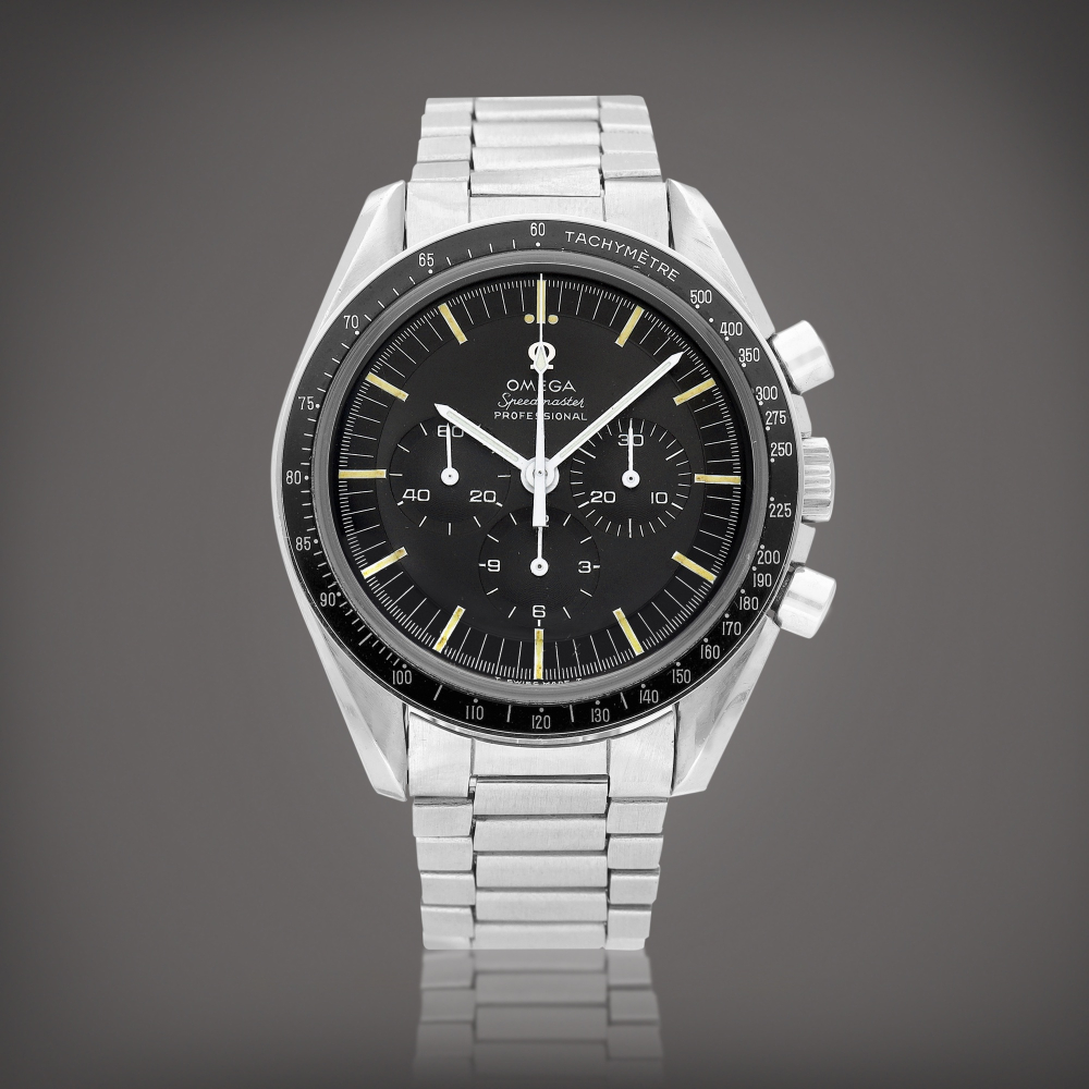 Speedmaster Professional Moonwatch Reference 14502268ST  A stainless steel chronograph wristwatch with bracelet Made in 1969     14502268ST  1969
