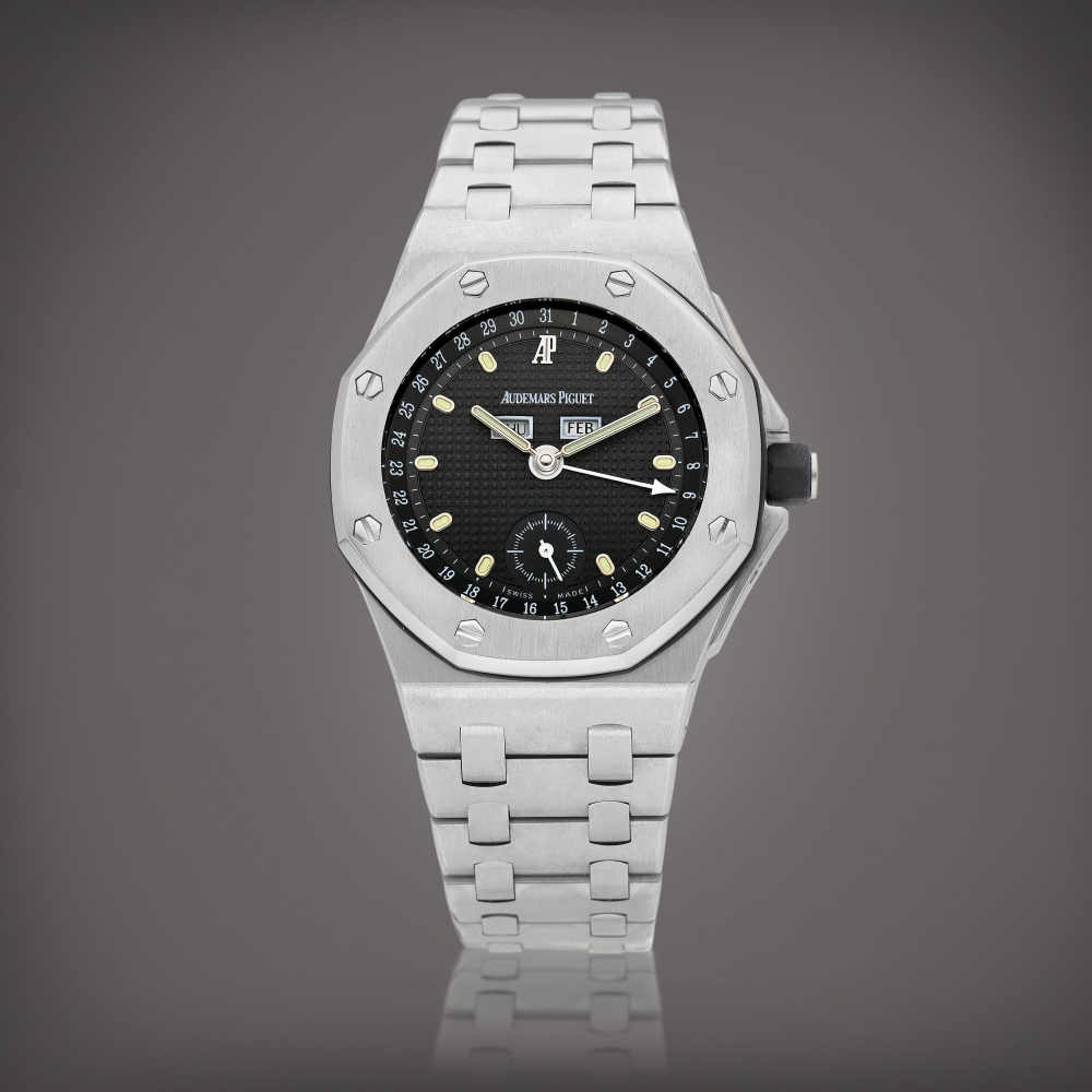 Royal Oak Offshore Reference 25807ST  A stainless steel triple calendar bracelet watch Circa 1996     25807ST 1996