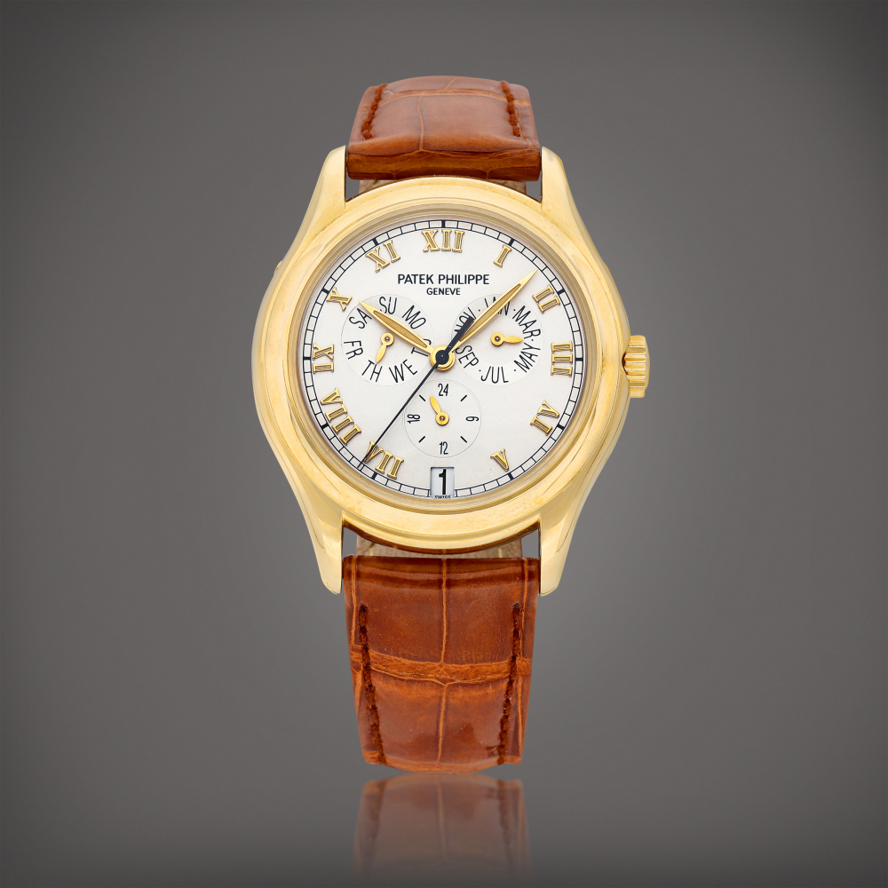 Reference 5035  A yellow gold annual calendar wristwatch with 24 hour indication Circa 1999    5035  241999