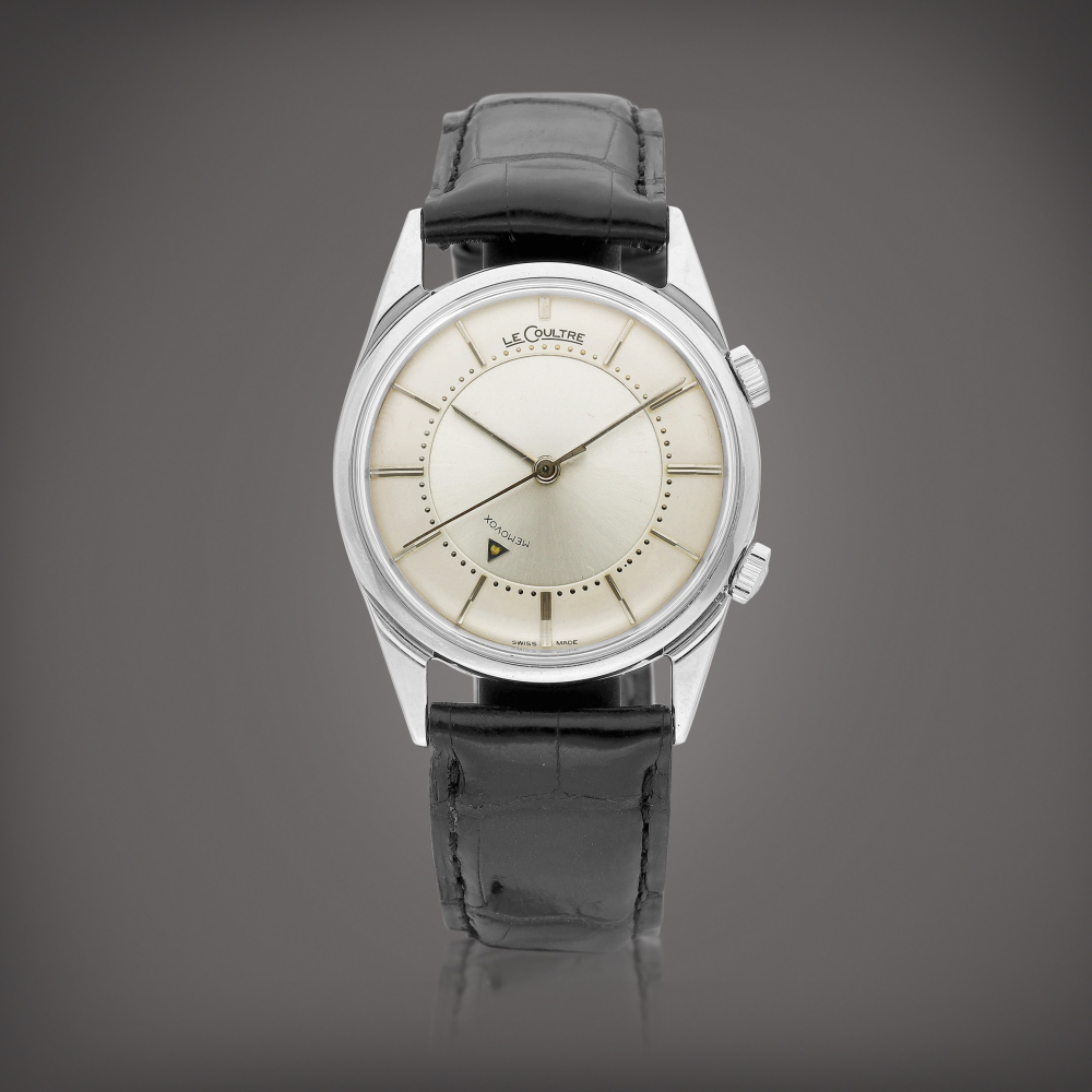 Memovox Reference 2404  A stainless steel alarm wristwatch Circa 1950    Memovox 2404  1950