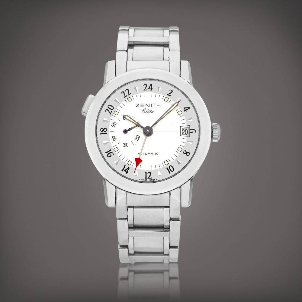 Port Royal V Elite Reference 01020451682  A stainless steel dual time zone wristwatch with date and bracelet Circa 2000    Port Royal V Elite 01020451682  2000