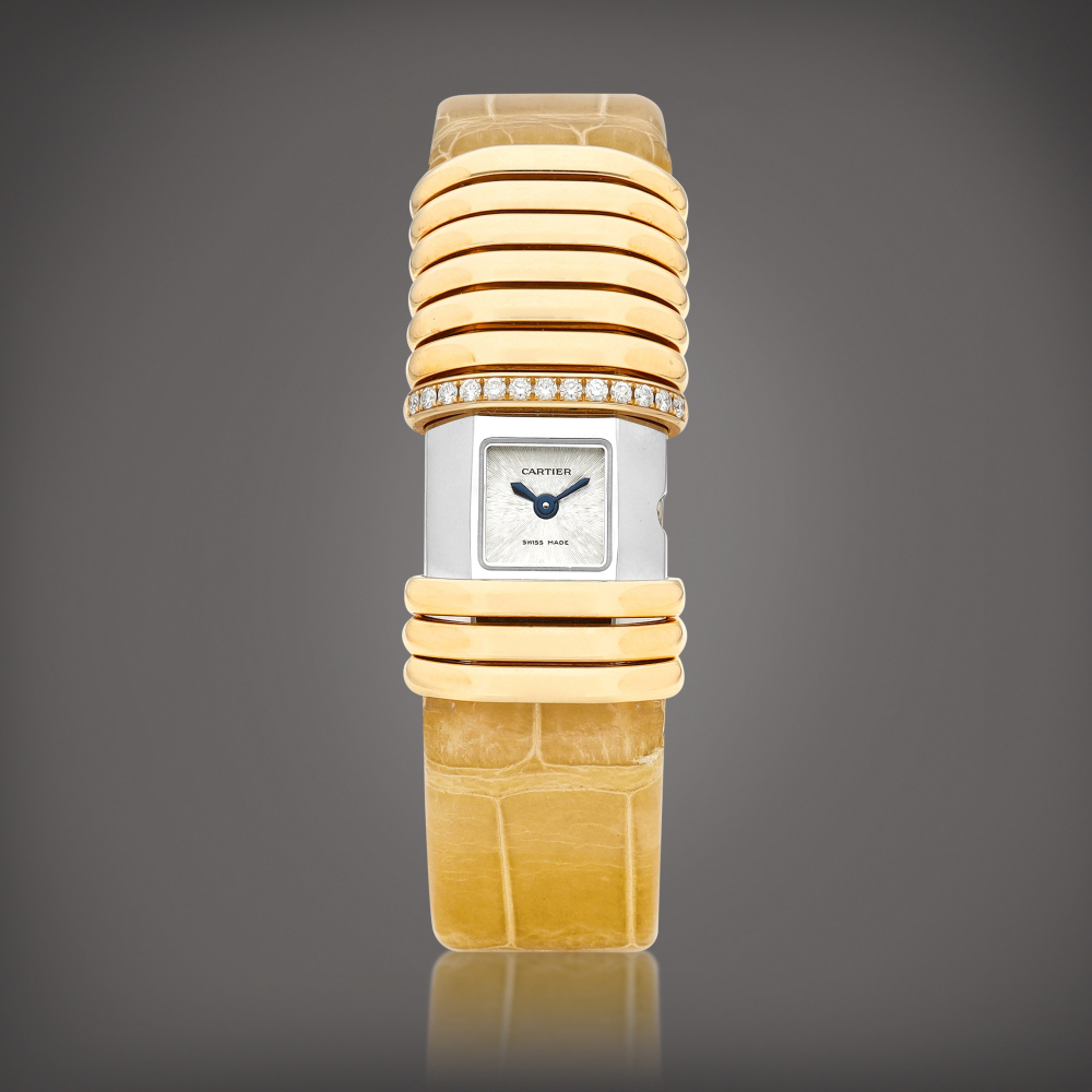 Dclaration Reference 2611  A pink gold titanium and diamondset wristwatch Circa 2006    Dclaration 2611  2006