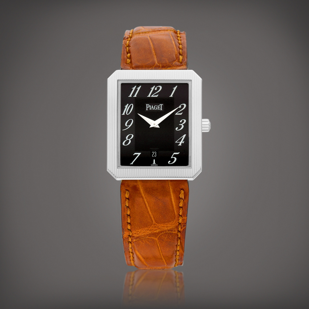 Protocol Reference 26354  A white gold wristwatch with date Circa 2000    Protocol 26354  2000