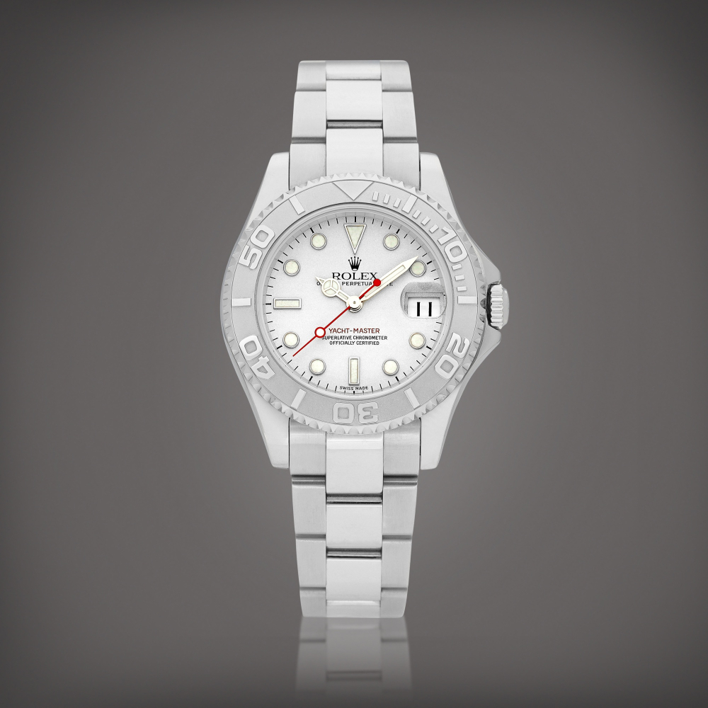 YachtMaster Reference 168622  A stainless steel wristwatch with date and bracelet Circa 2000    YachtMaster 168622  2000