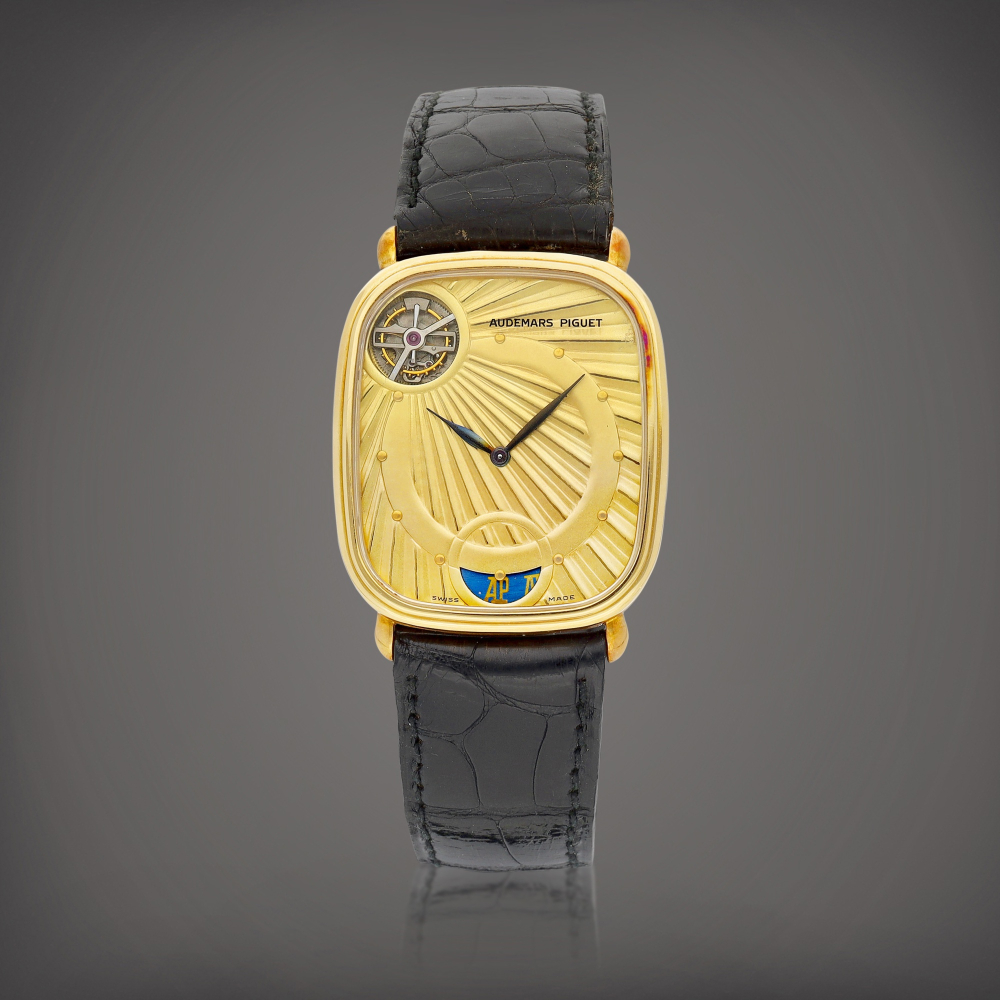 Tourbillon Automatique Reference 25643BA  A yellow gold tourbilon wristwatch Circa 1993    TOURBILLON AUTOMATIQUE 25643BA  1993