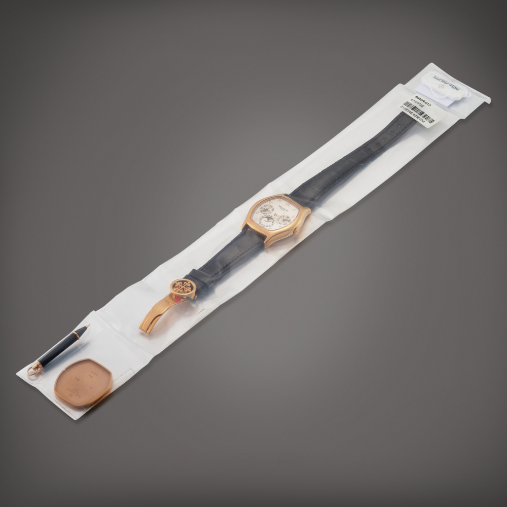 Reference 5040  A pink gold perpetual calendar wristwatch with moon phases 24hours and leap year indication in single factory seal Circa 2007    5040  242007