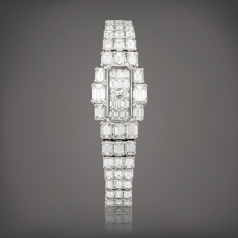 Lady Kalla Reference 17701170G7393  A white gold and diamondset bracelet watch Made in 1990    LADY KALLA 17701170G7393  1990