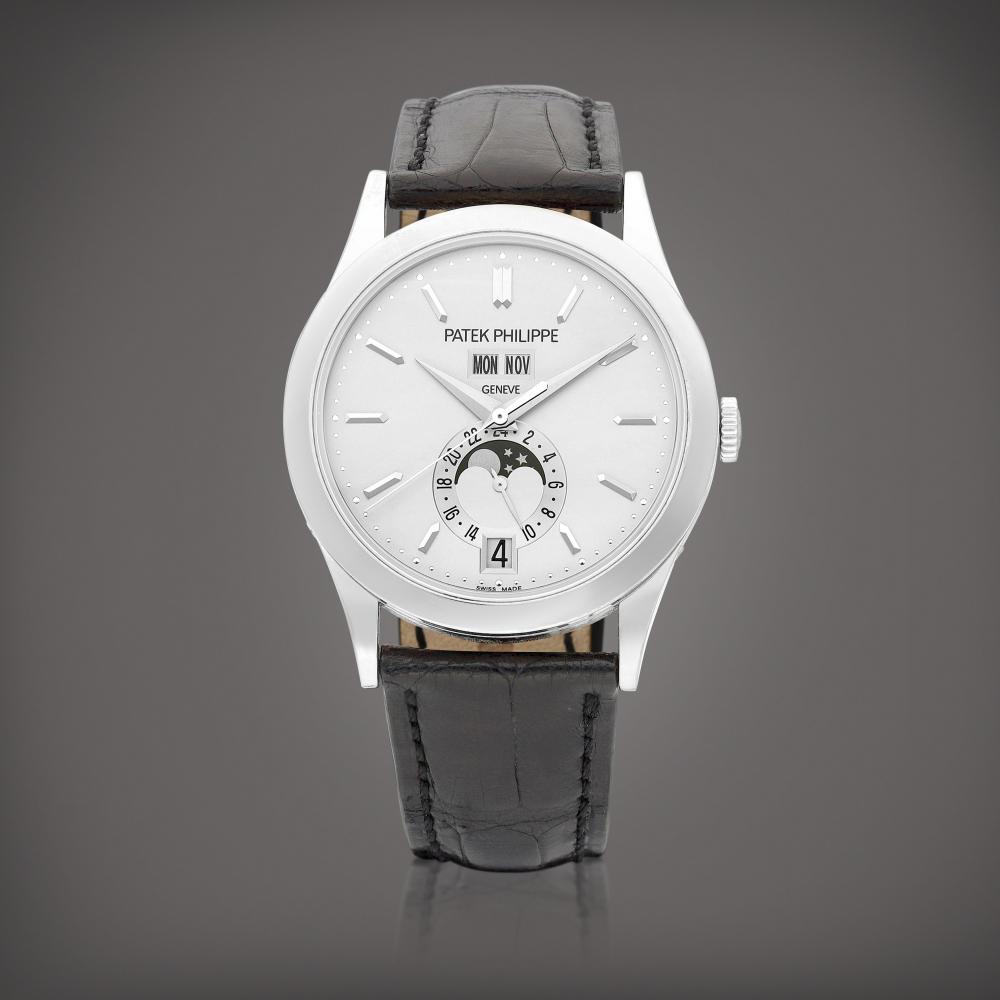 Reference 5396  A white gold annual calendar wristwatch with moon phases and 24 hours indication Circa 2010    5396  242010