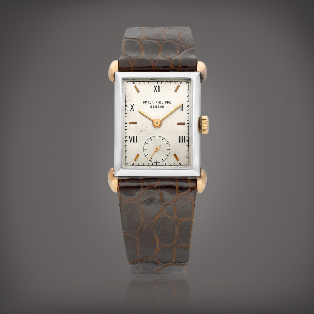 Reference 1530  A pink gold and stainless steel wristwatch Made in 1942     1530  1942